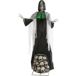 Haunted Hill Farm 7-ft Freestanding Lighted Ajal Ghost Animatronic