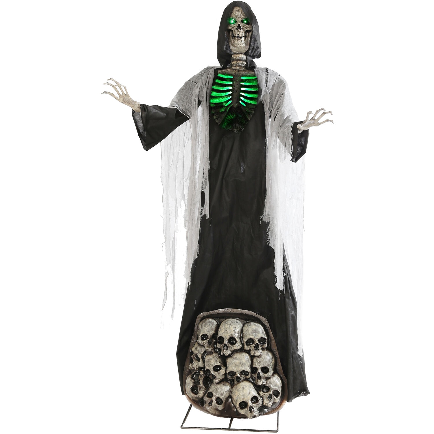 Haunted Hill Farm 7-ft Freestanding Lighted Ajal Ghost Animatronic