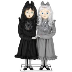 Haunted Living 3-ft Creepy Twins Motion Activated Lighted Animatronic