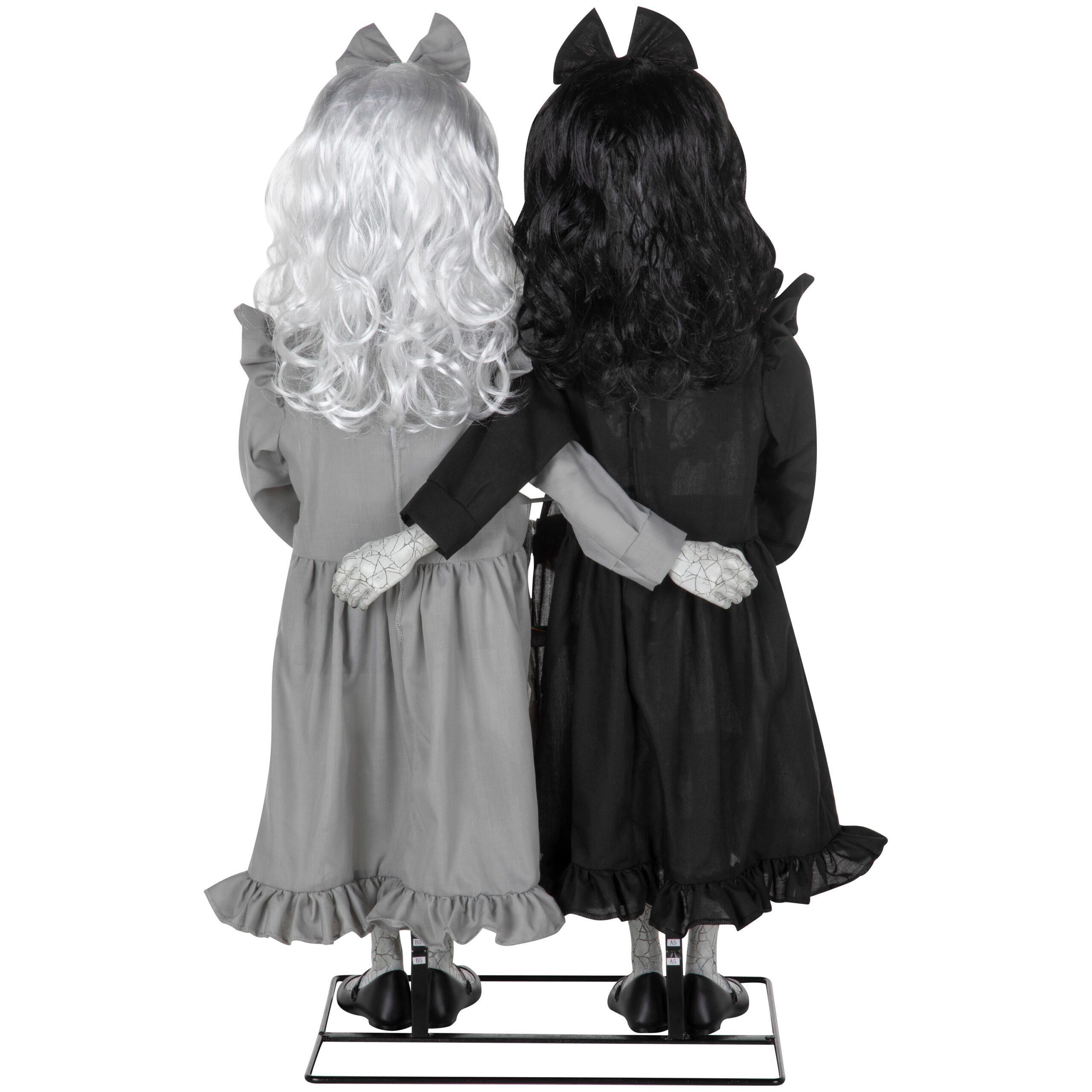 Haunted Living 3-ft Creepy Twins Motion Activated Lighted Animatronic