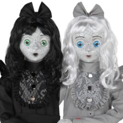 Haunted Living 3-ft Creepy Twins Motion Activated Lighted Animatronic