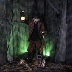 Haunted Living 6-ft Gary the Grave Digger Motion Activated Lighted Animatronic