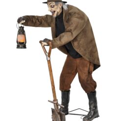 Haunted Living 6-ft Gary the Grave Digger Motion Activated Lighted Animatronic