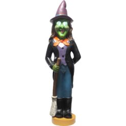 Haunted Hill Farm 4-ft Freestanding Lighted Witch Door decoration