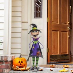 Haunted Hill Farm 3.5-ft Freestanding Witch Porch decoration