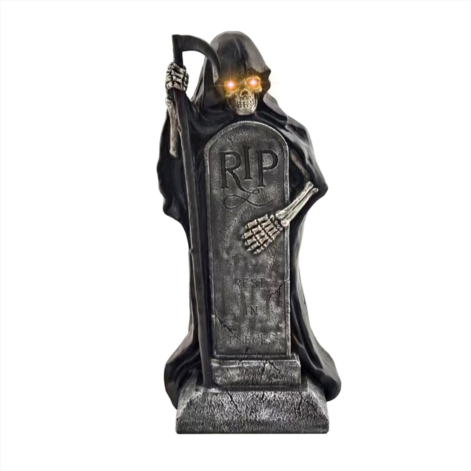 Haunted Hill Farm 3.25-ft Freestanding Lighted Reaper Porch decoration