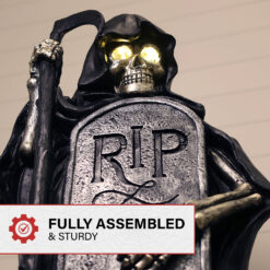 Haunted Hill Farm 3.25-ft Freestanding Lighted Reaper Porch decoration