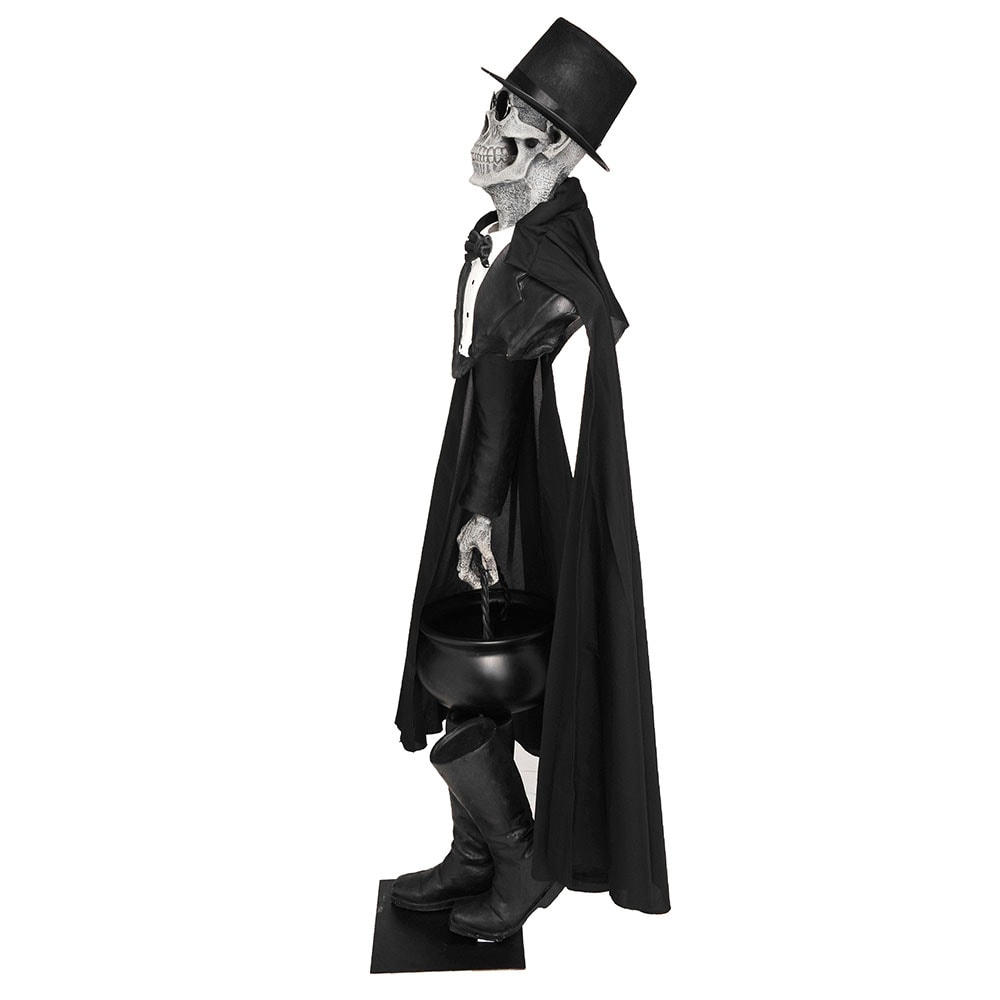 Haunted Living 5.5-ft Illusionist Skeleton Porch Decoration