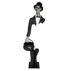 Haunted Living 5.5-ft Illusionist Skeleton Porch Decoration