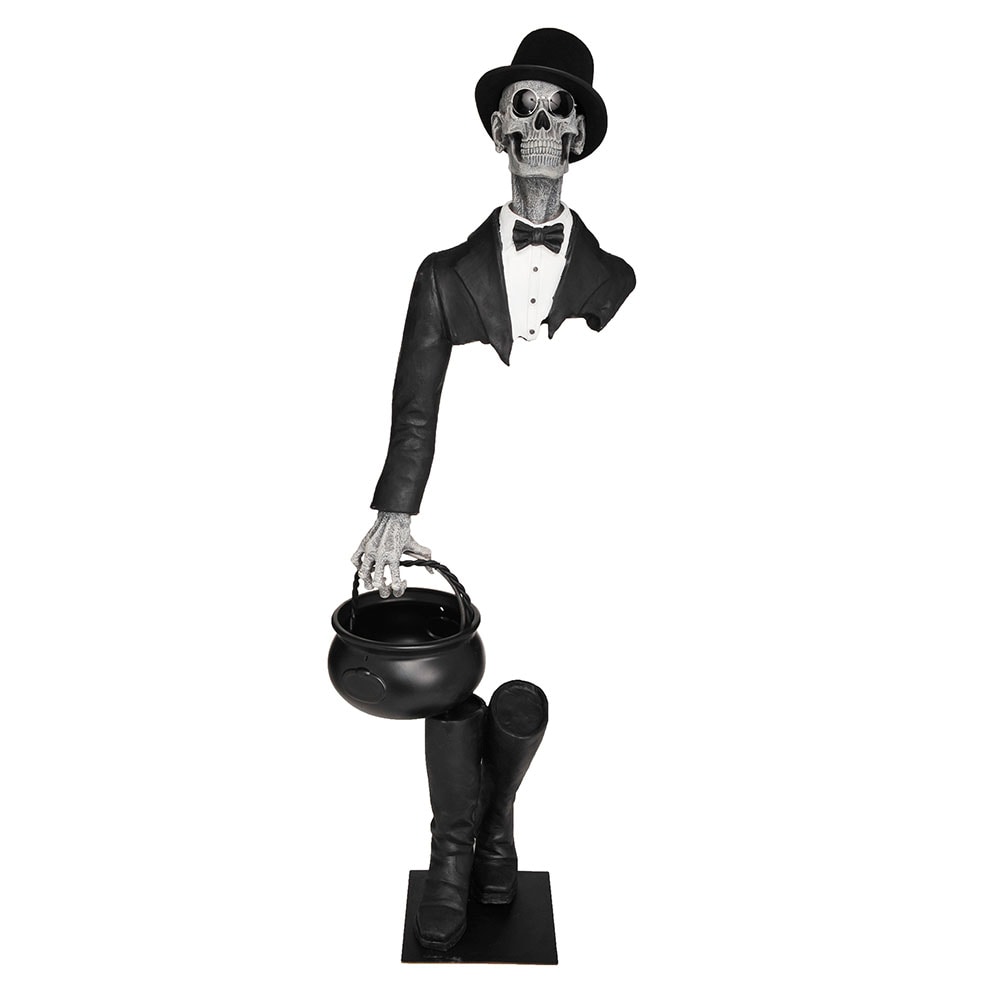Haunted Living 5.5-ft Illusionist Skeleton Porch Decoration
