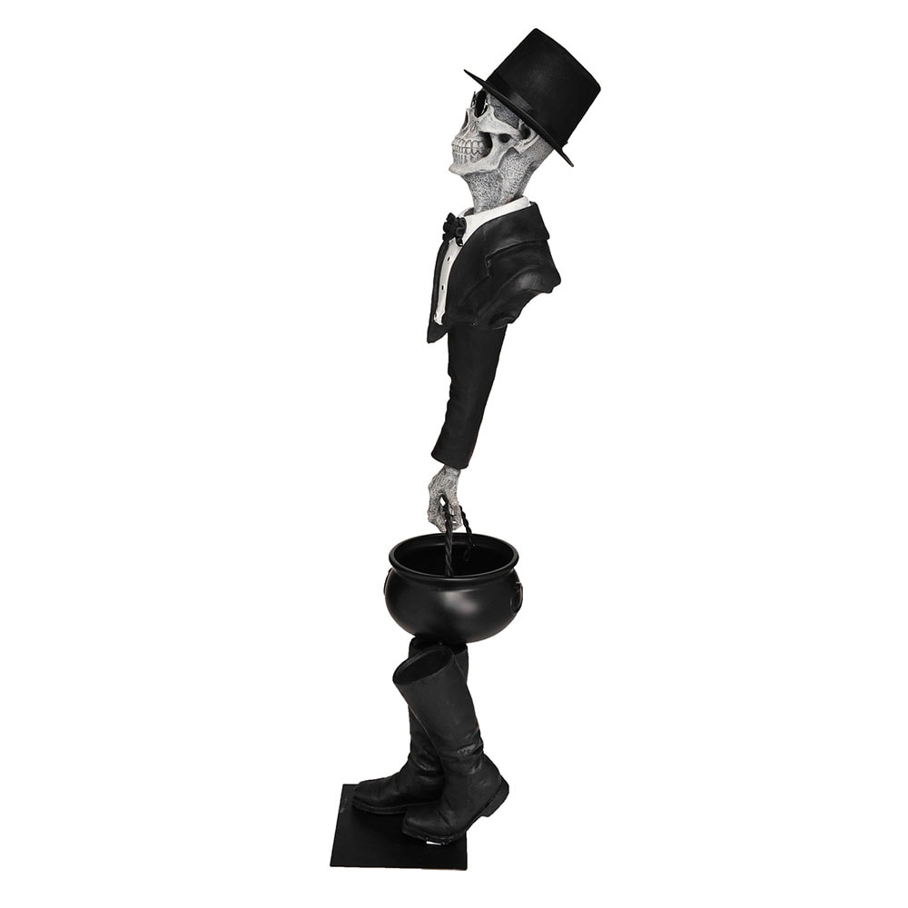 Haunted Living 5.5-ft Illusionist Skeleton Porch Decoration