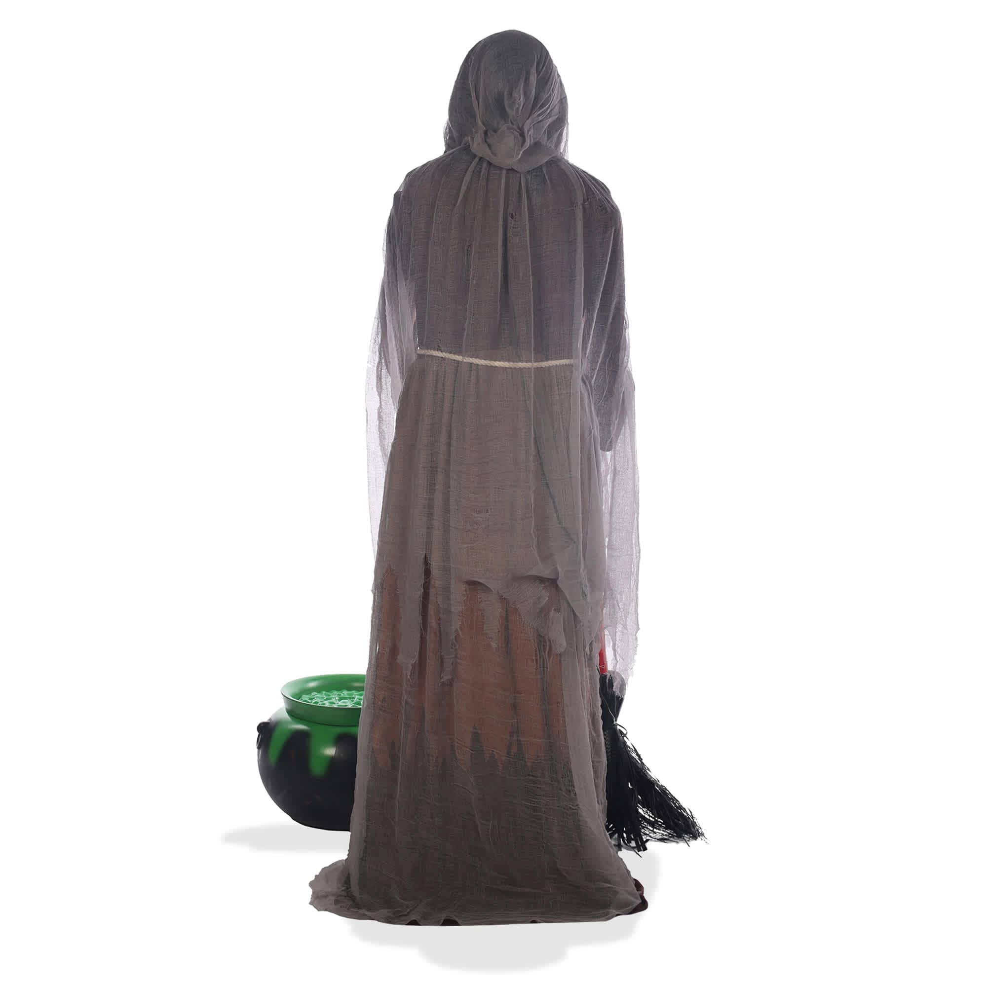 BOO BOX Halloween Animatronic Scary Witch Outdoor Decor - Sound and Motion