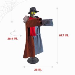 Haunted Hill Farm 5.64-ft Freestanding Motion Activated Laughing Lighted Monster Animatronic