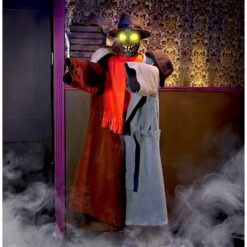 Haunted Hill Farm 5.64-ft Freestanding Motion Activated Laughing Lighted Monster Animatronic
