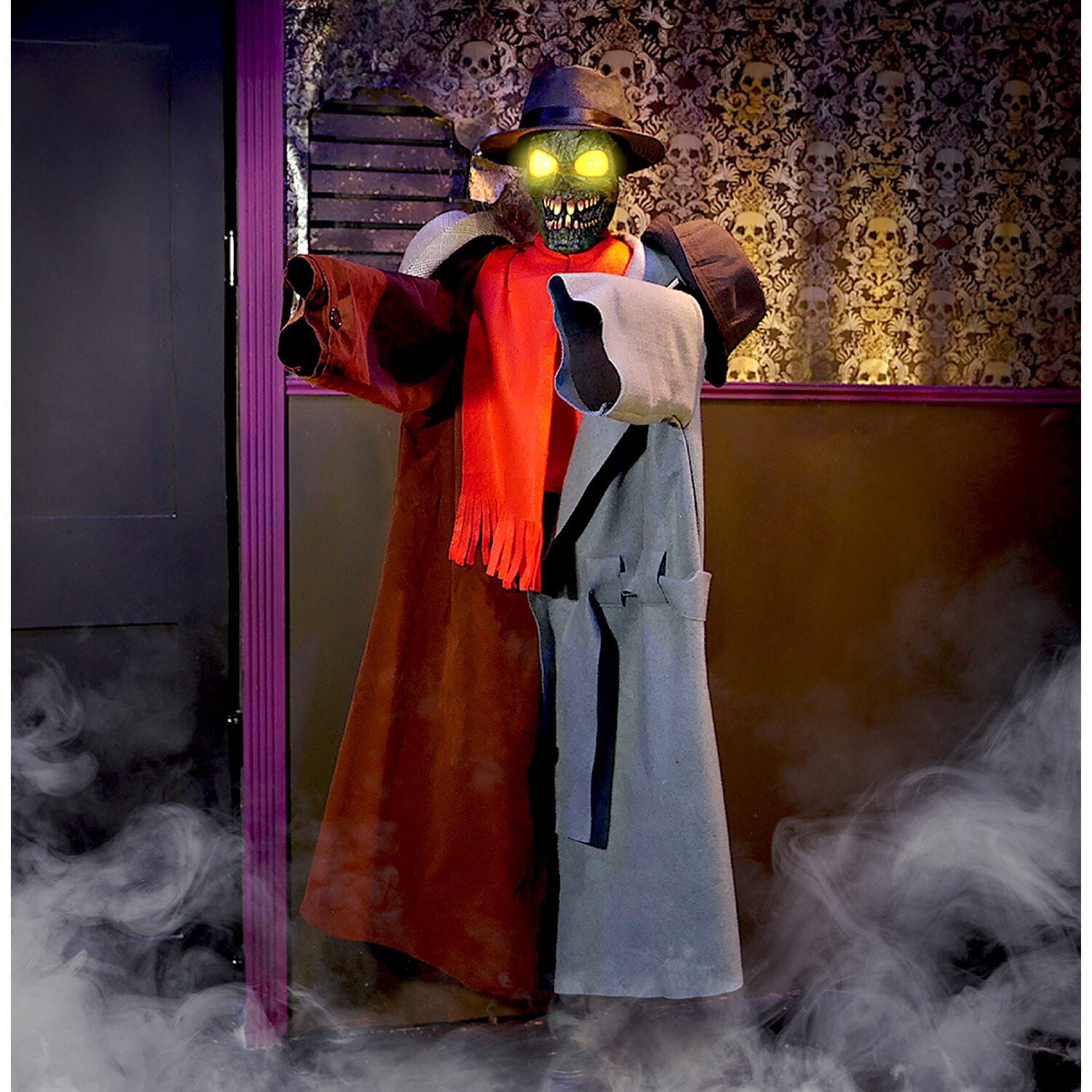 Haunted Hill Farm 5.64-ft Freestanding Motion Activated Laughing Lighted Monster Animatronic