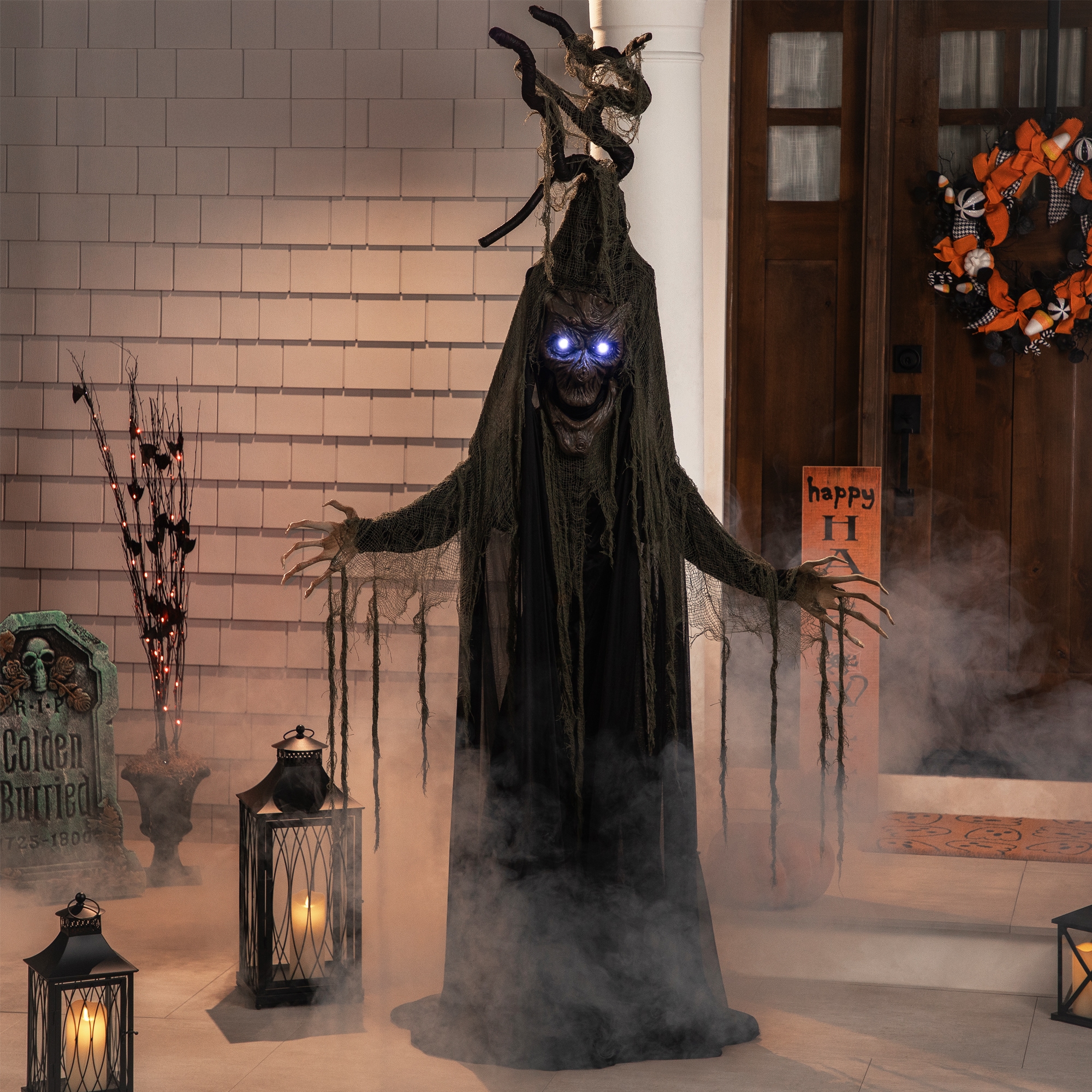 Northlight 6.33-ft Freestanding Talking Lighted Happy halloween Animatronic