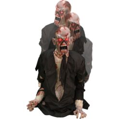 Haunted Hill Farm 5.25-ft Freestanding Motion Activated Laughing Lighted Zombie Animatronic
