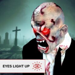 Haunted Hill Farm 5.25-ft Freestanding Motion Activated Laughing Lighted Zombie Animatronic