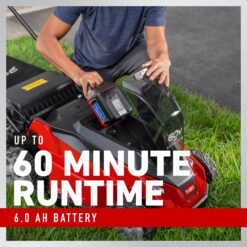 Toro Stripe 21-in 60-volt, Self-Propelled Battery Walk Mower with (1) 6ah Battery Included
