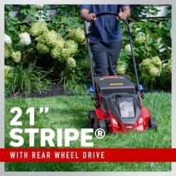 Toro Stripe 21-in 60-volt, Self-Propelled Battery Walk Mower with (1) 6ah Battery Included
