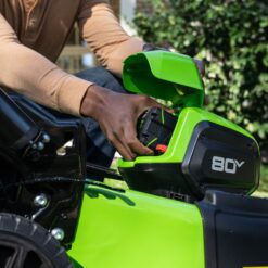 Greenworks 80-volt, 21-in Self Propelled Battery Walk Mower with (1) 4 Ah Battery & Charger Included