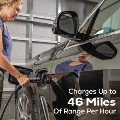 Greenworks Level 2 NEMA 14-50r Hardwired EV Electric Vehicle Charging Station-up to 48 Amps/ 240-Volts with 20-ft Cable