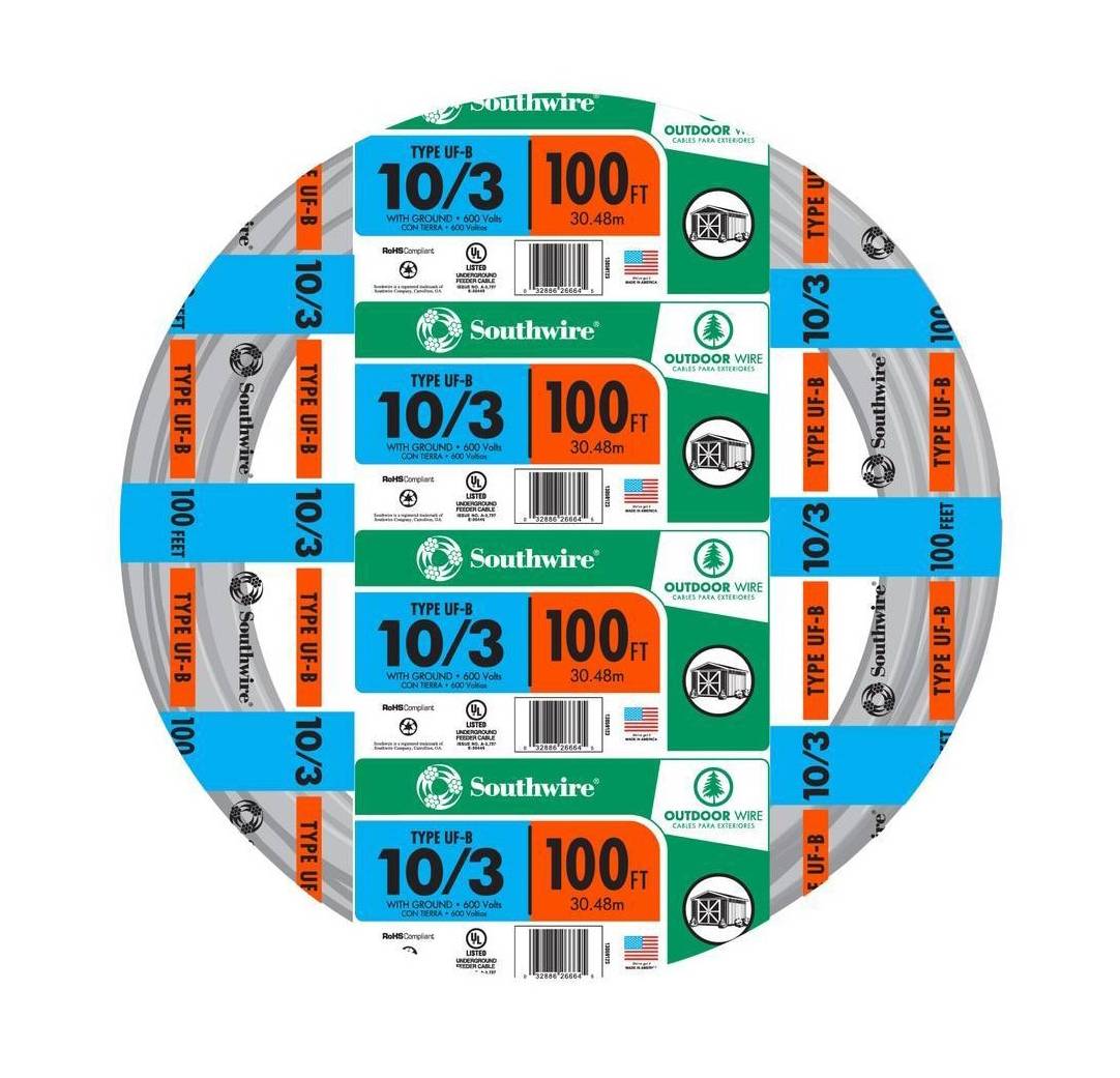 Southwire 100-ft 10 / 3 W/G ( By-the-roll )
