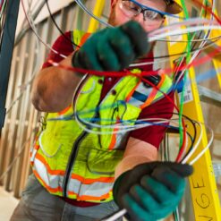 Southwire SIMpull CoilPAK 2000-ft 12 -AWG Black Stranded Copper THHN wire ( By-the-roll )