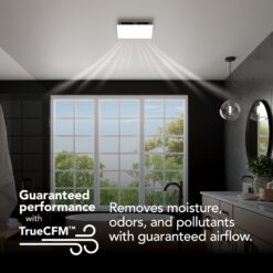 Broan 0.6-Sone 110-CFM White Lighted Bathroom Fan (ENERGY STAR Certified)