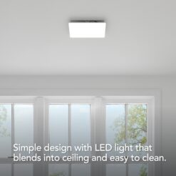 Broan 0.6-Sone 110-CFM White Lighted Bathroom Fan (ENERGY STAR Certified)