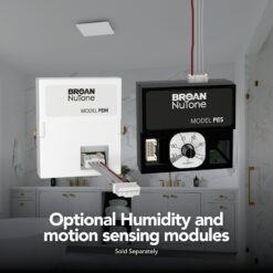 Broan 0.6-Sone 110-CFM White Lighted Bathroom Fan (ENERGY STAR Certified)