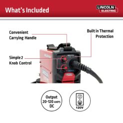 Lincoln Electric WELD-PAK 120 -Volt 120 -Amp Flux-cored Wire Feed Welder