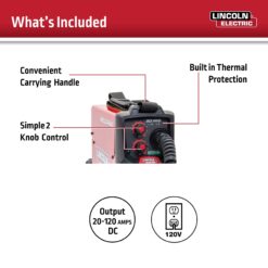 Lincoln Electric WELD-PAK 120 -Volt 120 -Amp MIG flux-cored Wire Feed Welder
