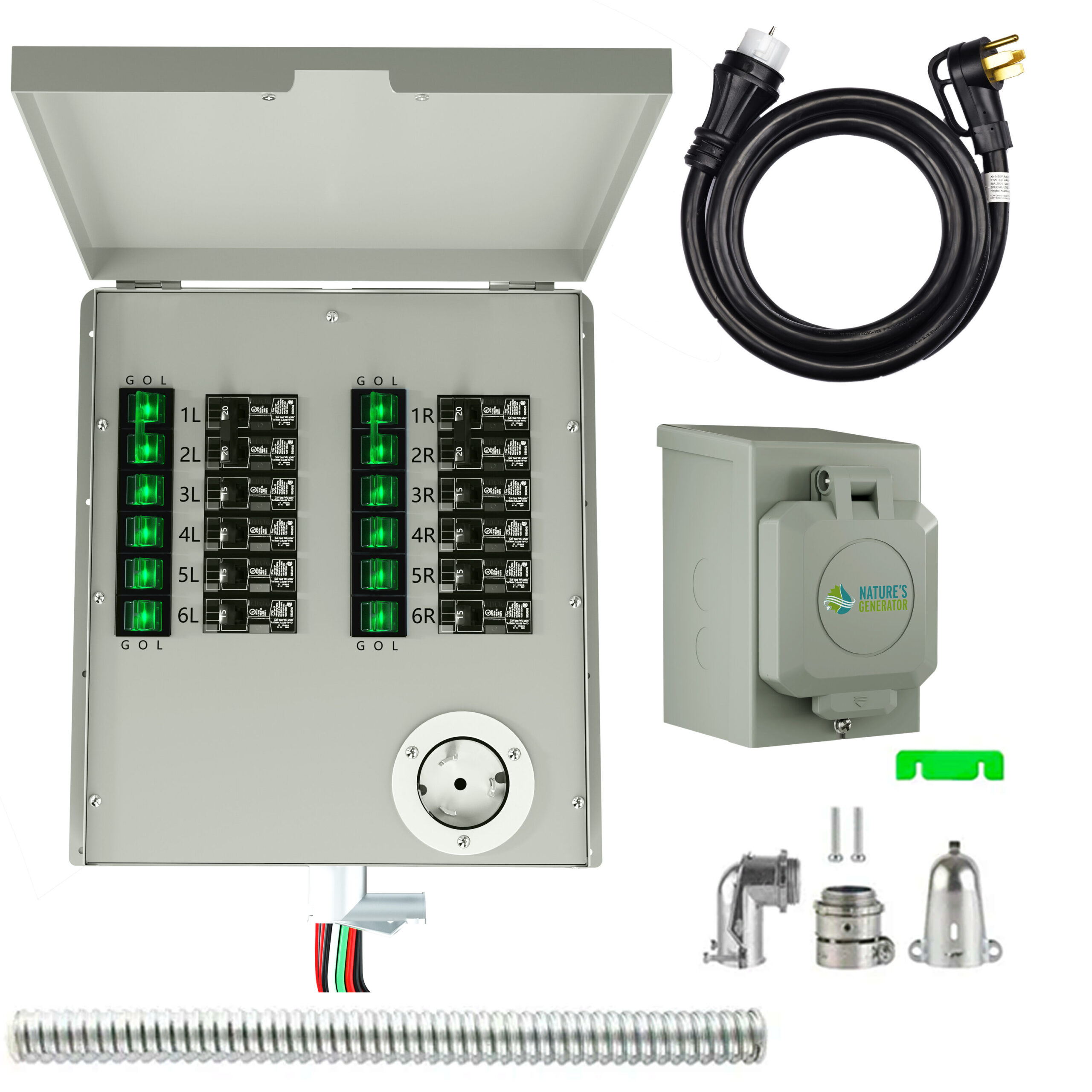 NATURE'S GENERATOR 50 -Amp Nature's Generator Manual Transfer Switch