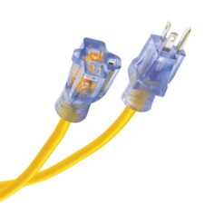 Utilitech 100-Ft 20-Amp 125-Volt 10-Gauge Yellow Outdoor Generator cord