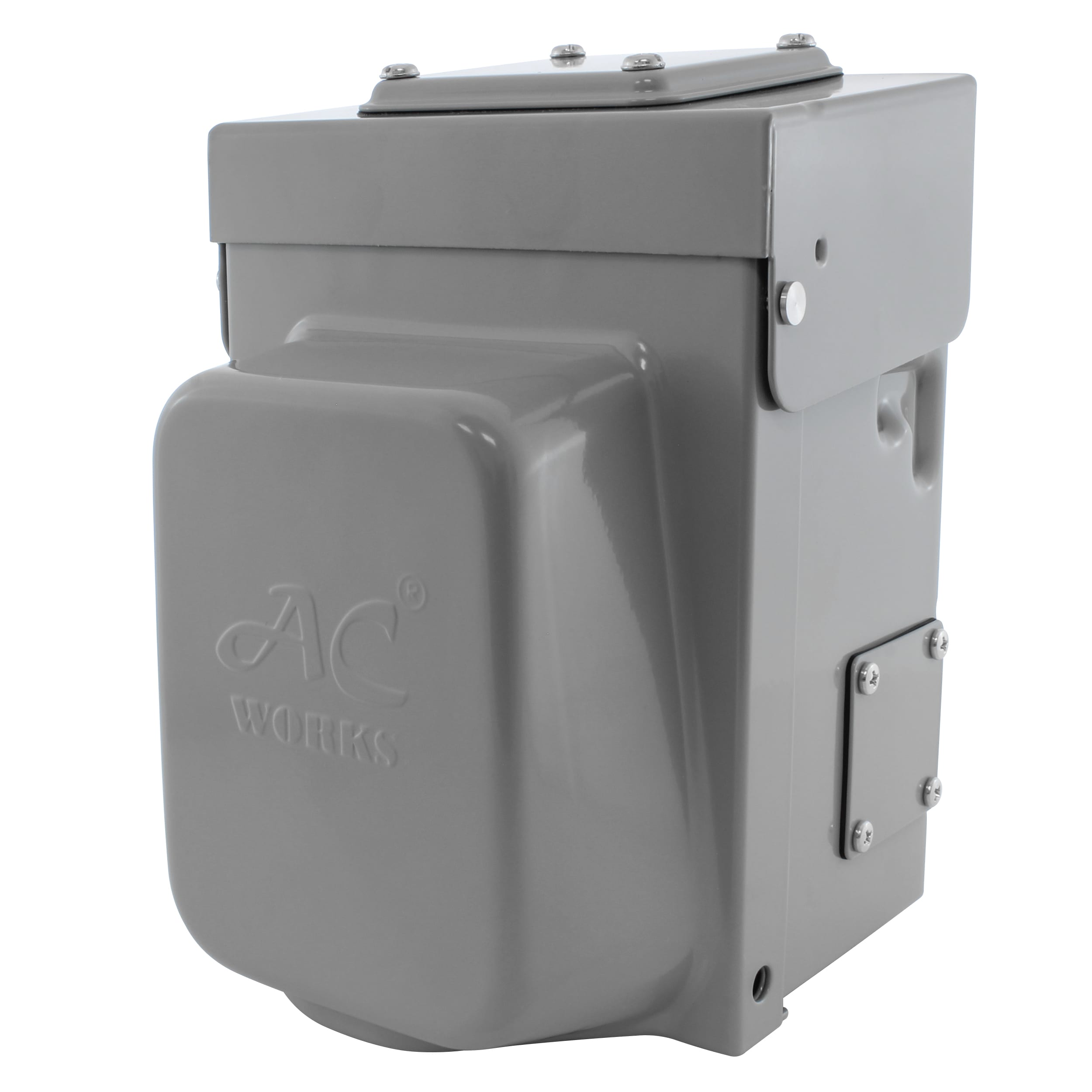 AC WORKS 50-Amp 1-Space Generator Power Inlet Box