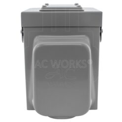 AC WORKS 50-Amp 1-Space Generator Power Inlet Box