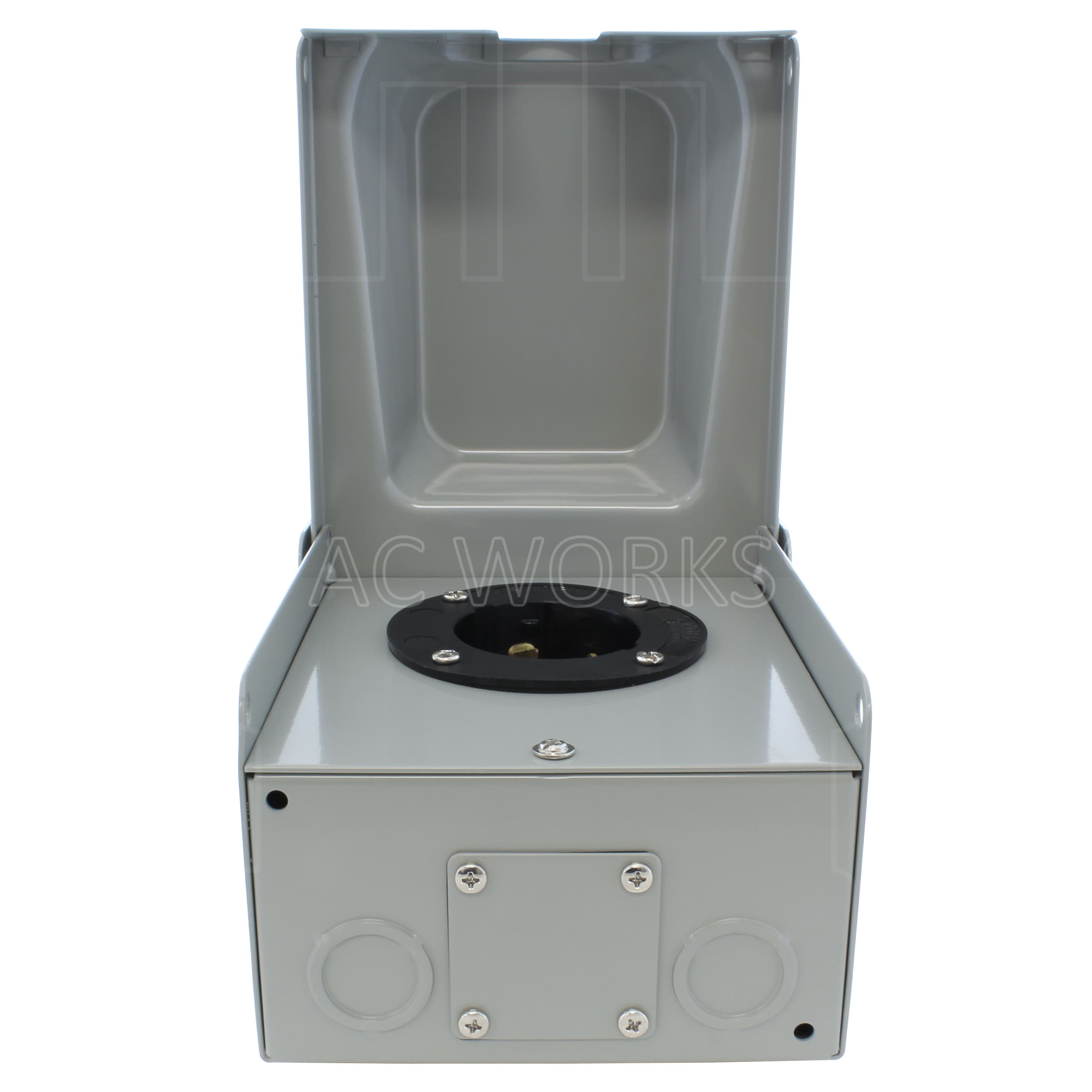 AC WORKS 50-Amp 1-Space Generator Power Inlet Box