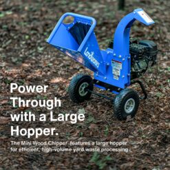 Landworks Manual 7 -HP Gas Wood Chipper, 3-in Maximum Branch Diameter