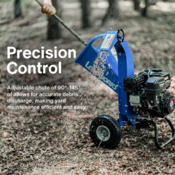 Landworks Manual 7 -HP Gas Wood Chipper, 3-in Maximum Branch Diameter