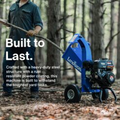 Landworks Manual 7 -HP Gas Wood Chipper, 3-in Maximum Branch Diameter