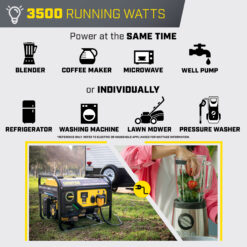 Champion Power Equipment CO Shield RV Ready 4375 / 3500 -Watt Dual fuel Portable Generator