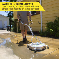 SurfaceMaxx Walk-Behind 21-in up to 4500-PSI Rotating surface cleaner for Gas pressure washers