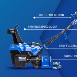 Kobalt Gen4 40-volt 21-in Single-stage Push Battery Snow Blower 4.0 Ah (Battery Included) (Charger Included)