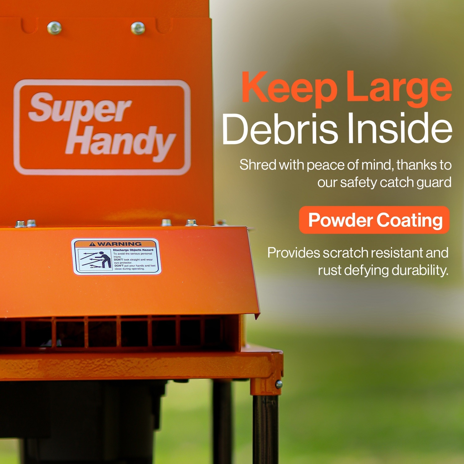 SuperHandy Electric Leaf Mulcher Shredder 15 -Amp 11-in Electric Leaf Mulcher