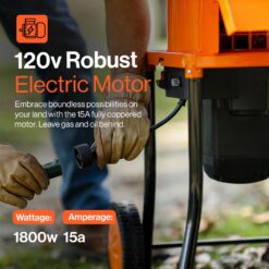 SuperHandy Electric Leaf Mulcher Shredder 15 -Amp 11-in Electric Leaf Mulcher