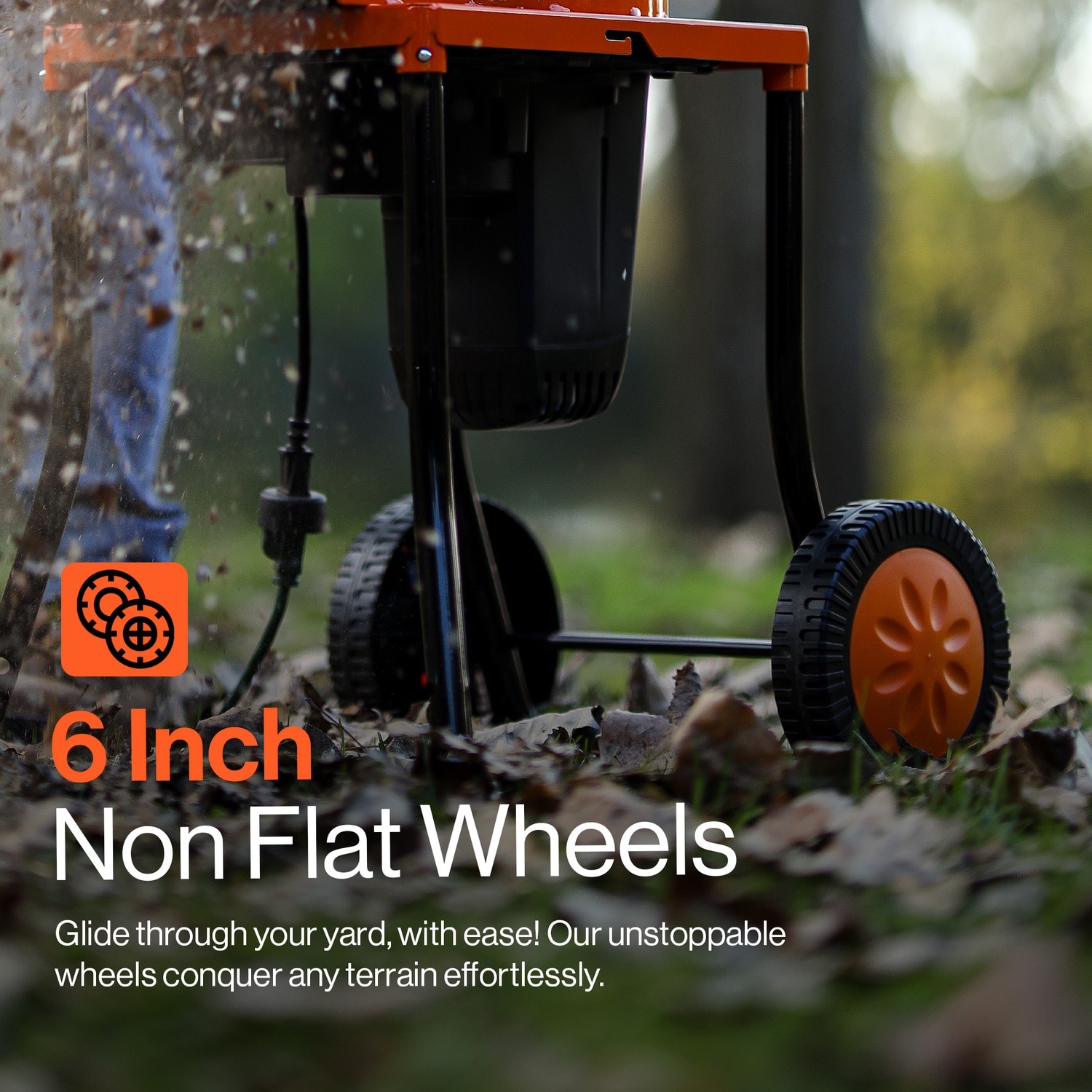 SuperHandy Electric Leaf Mulcher Shredder 15 -Amp 11-in Electric Leaf Mulcher