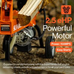SuperHandy 14-Ton Electric Log Splitter 14 -Ton 15 -Amp Electric Log Splitter