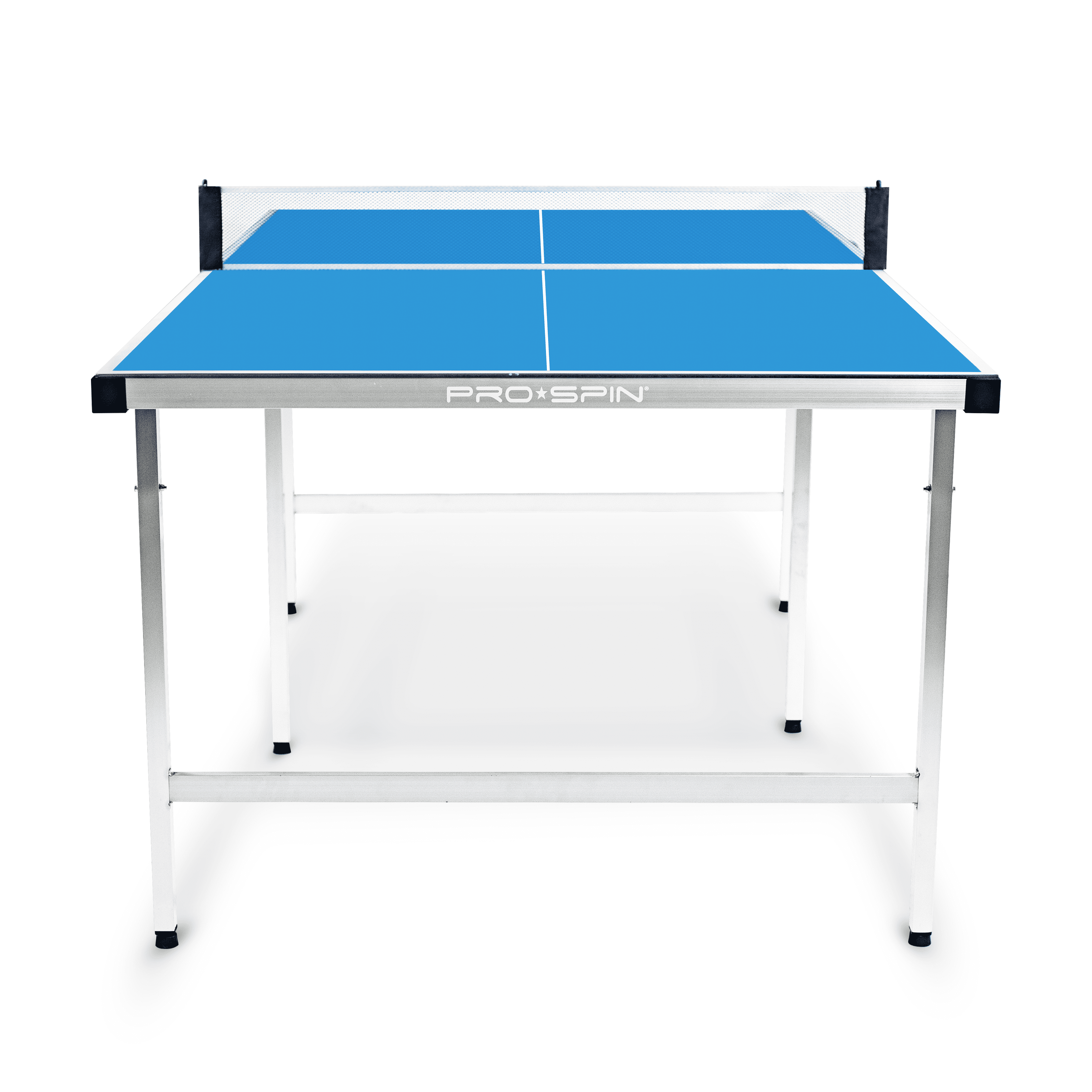 PRO-SPIN Midsize Ping Pong Table & High-Performance Ping Pong Paddle 2 Player Set