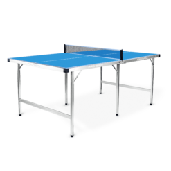 PRO-SPIN Midsize Ping Pong Table & High-Performance Ping Pong Paddle 2 Player Set
